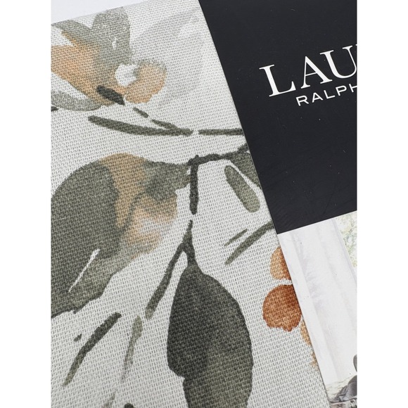 Ralph Lauren RL BIRDS & FLORAL 60 x 120 Green, Grey, Taupe Tablecloth -- NWT - Picture 4 of 5